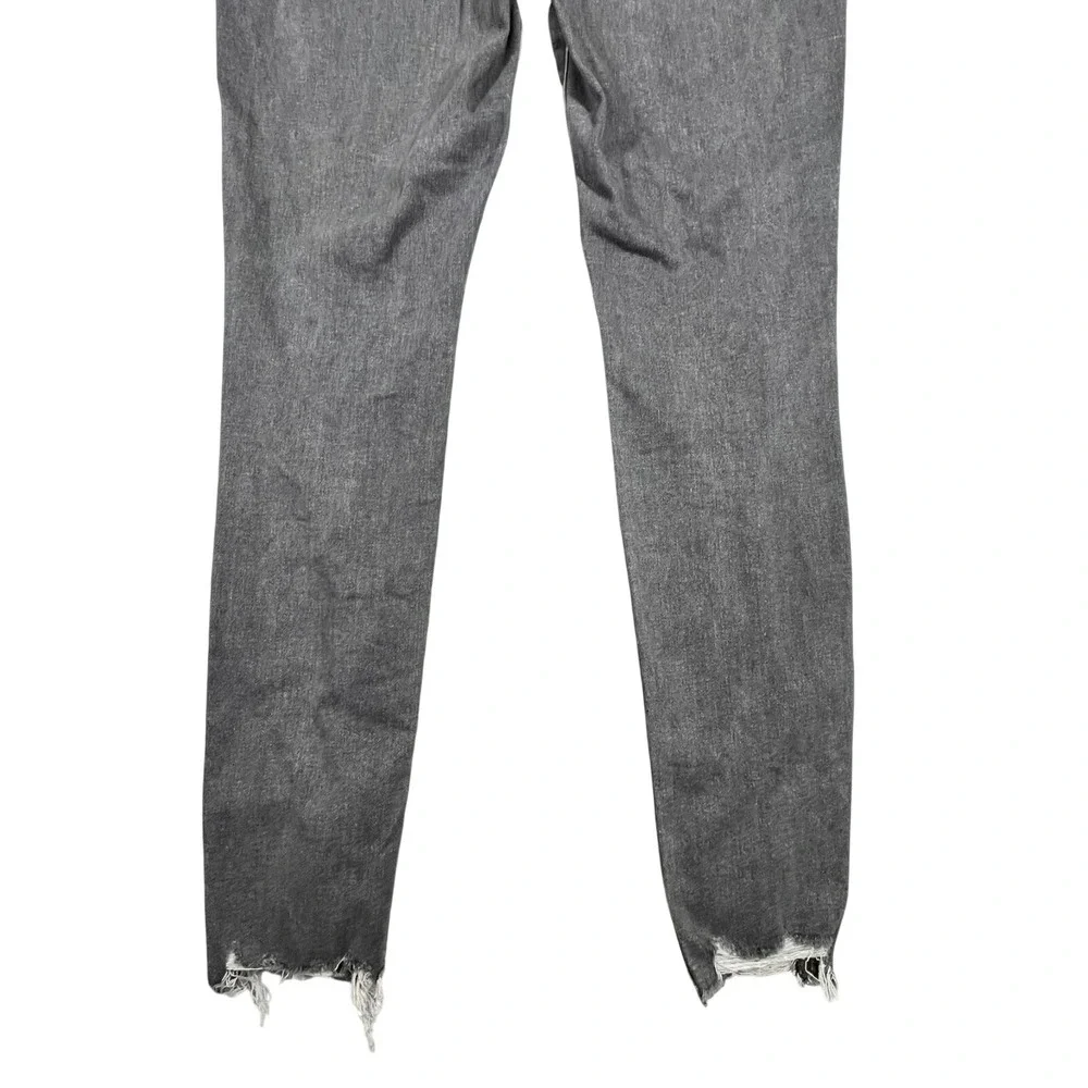 American Eagle Super Hi Rise Jegging Women's 8 Long Distressed Flame Hem Pockets - Picture 7 of 16